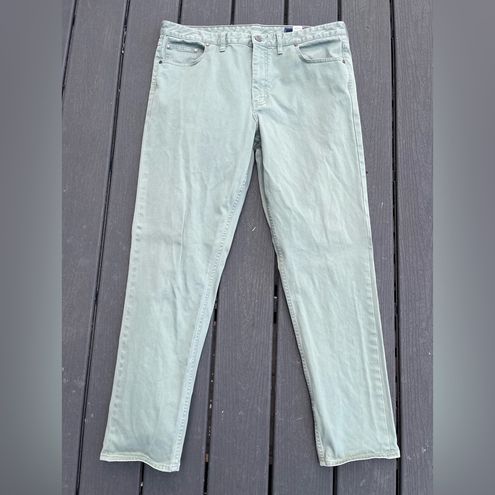 Vineyard Vines Men’s Breaker Pants 38x32 Sage Green Chino 1P001088 Stretch